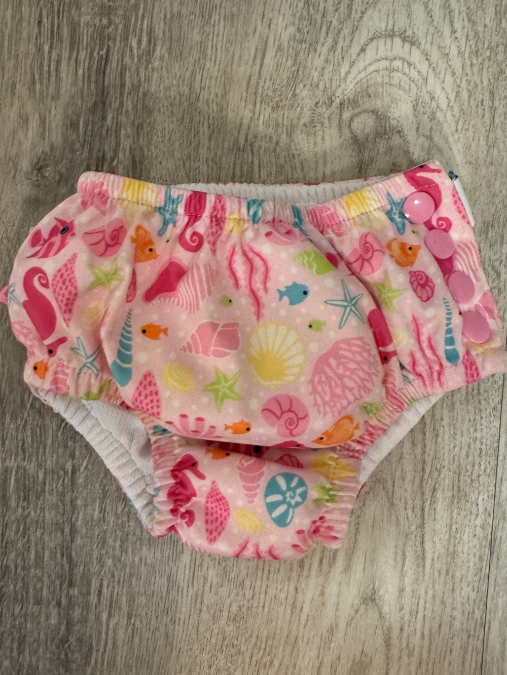 i play. Pink Seashell Print Reusable Swim Diaper Cover